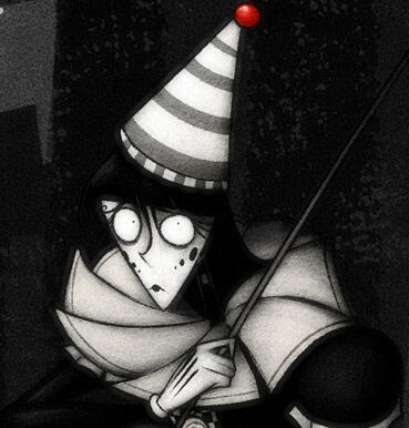 Snowy Goth Clown August, 2025